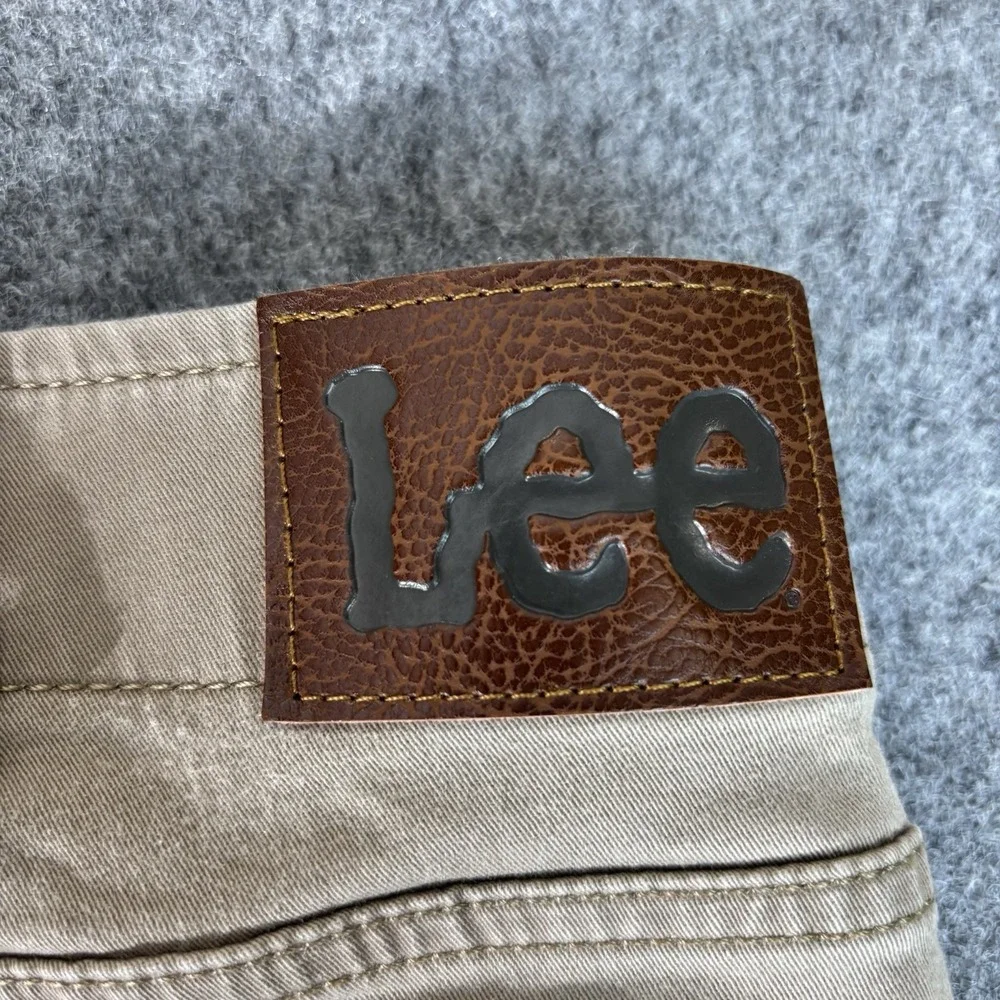 Lee Pants Extreme Motion Khaki Mens 40x30 (Fits 40x28) Straight Fit Stretch Tan - Picture 8 of 14